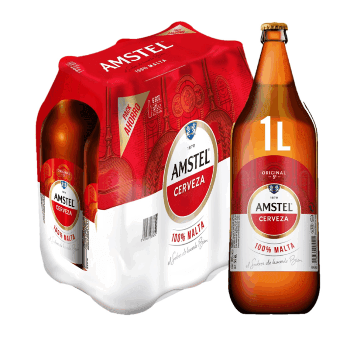 AMSTEL 1L 6UDS - Imagen 1