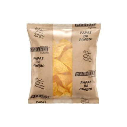 Bolsa de patatas fritas Maribel papas de pueblo, pack 60 g