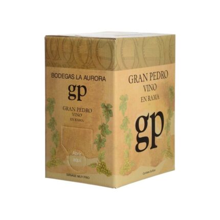 Vino en Rama Gran Pedro 5L Bag in Box Bodegas La Aurora Montilla-Moriles