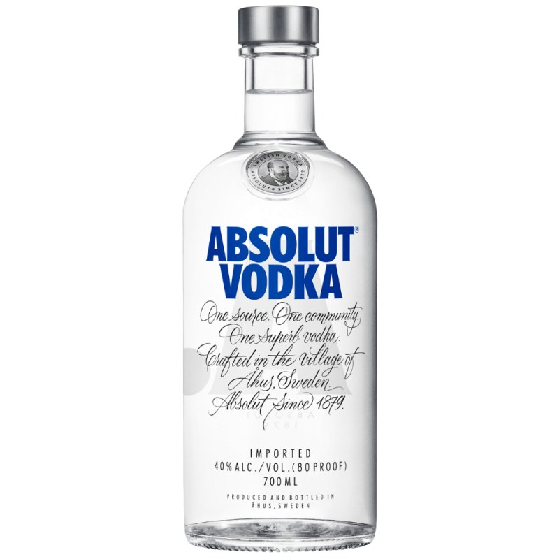 Absolut Vodka 70 cl, vodka sueco 40% vol Absolut Vodka 70 cl, vodka sueco 40% vol