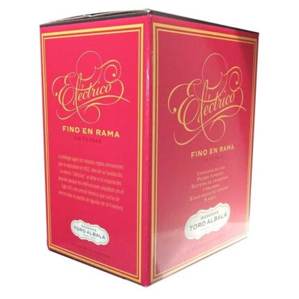Bag in box de 15 litros de Vino en Rama Electrico sin filtrar, Fino en Rama de Bodegas Toro Albala, D.O. Montilla-Moriles